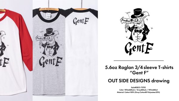 Raglan 3/4 T-shirts GENT-FINK
