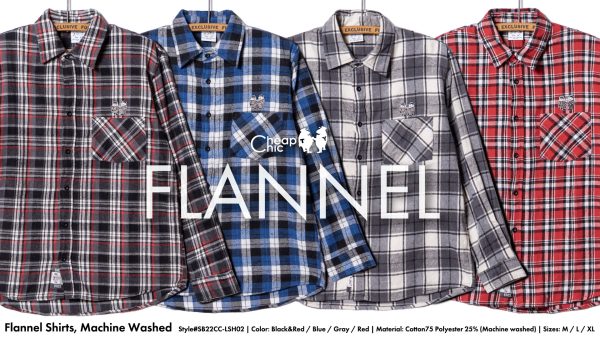 Flannel Shirts, Machine Washed