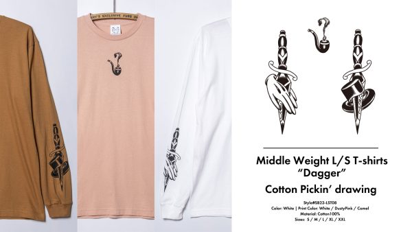 Middle Weight LS T-shirts Dagger