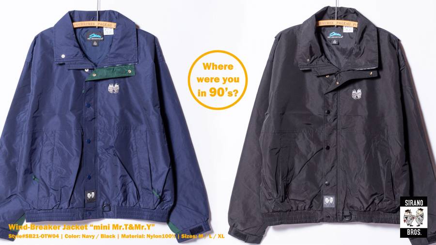 SIRANO BROS.】 新商品のご案内 – Rain Poncho / Wind-Breaker JKT